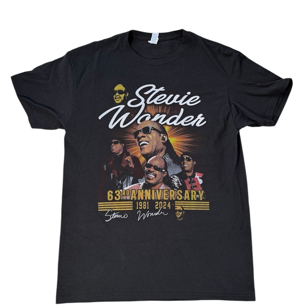 Stevie Wonder 63rd Anniversary 2014 Concert Tour Band T-SHIRT Size Medium